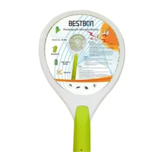 Bestbon Wide Range Rechargeable Indoor Outdoor ABS Plastic Mosquito Killer Bat Racket, B008