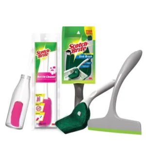 3M Scotch-Brite Mullticolor Kitchen Cleaning Combo (Pack of 3)