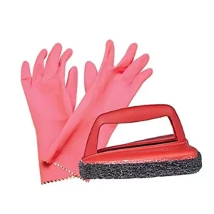 3M Scotch-Brite Kitchen Gloves & Jet Scrubber Brush Tough