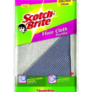 3M Scotch-Brite Floor Cleaning Cloth 2 Pcs & Single Sided Toilet Brush 1 Pcs