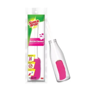 3M Scotch-Brite Bottle Cleaner Brush with Anti-bacterial sponge & non-scratch cleaning