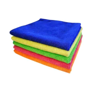 Cartronics 40x40 cm 340 GSM Multicolor Cleaning Cloth (Pack of 5 Pcs)