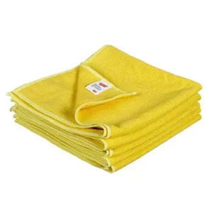 3M 40x40 cm 350 GSM Yellow Microfiber Cloth Pack of 5 Pcs