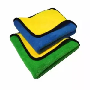 Carsonia 20x13 cm 600 GSM Multicolor Microfibre Cloth (Pack of 2)