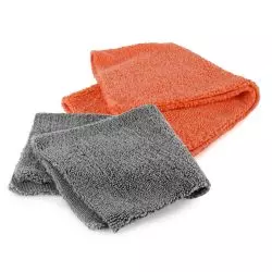 Cello 35x35 cm Grey, Orange Microfiber Cloth Pack of 2 Pcs