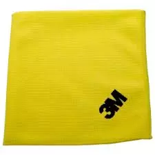 3M 36x36 cm 350 GSM Yellow Microfiber Cloth Pack of 1 Pc