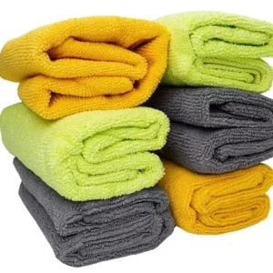 Buffking 30x30 cm 300 GSM Assorted Microfiber Cloth Pack of 6 Pcs