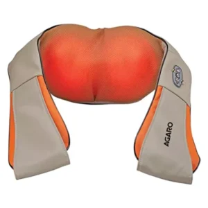 Agaro Delite 24 W Neck and Back Pillow Massager with 8 Rollers and Mild Heat for Body Massage
