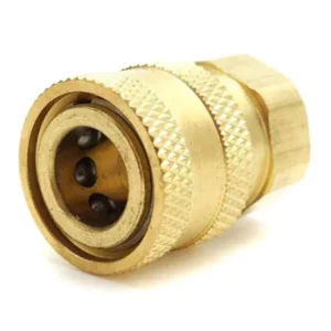 Kortex 1/4 Inch Brass Golden Pipe Connector KAC-QC