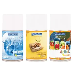Airance 250 ml Each Cool Breeze, Sandal Wood & Mixed Fruit Spray Air Freshener Automatic Spray (Pack of 3)