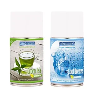 Airance 250 ml Each Green Tea & Cool Breeze Spray Air Freshener Automatic Spray (Pack of 2)