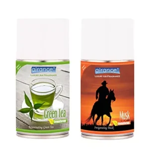 Airance 250 ml Each Green Tea & Musk Spray Air Freshener Automatic Spray (Pack of 2)