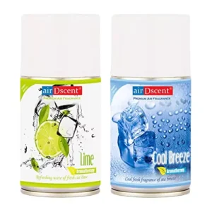 AirDscent 250 ml Each Refreshing Lime & Cool Breeze Spray Air Freshener Refill (Pack of 2)