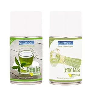 Airance 250 ml Each Green Tea & Lemon Grass Spray Air Freshener Automatic Spray (Pack of 2)