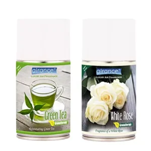 Airance 250 ml Each Green Tea & White Rose Spray Air Freshener Automatic Spray (Pack of 2)