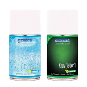 Airance 250 ml Each Khus (Vetiver) & Cool Splash Spray Air Freshener Automatic Spray (Pack of 2)