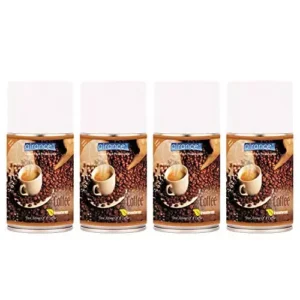 Airance 250 ml Each Coffee Fragrance Automatic Air Freshener Refill Perfume Spray (Pack of 4)