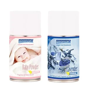 Airance 250 ml Each Baby Powder & Lavender Spray Air Freshener Automatic Spray (Pack of 2)