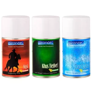 Airance 250 ml Each Musk, Khus (Vetiver) & Cool Splash Fragrance Automatic Room Freshener Perfume Spray Aroma Refill (Pack of 3)