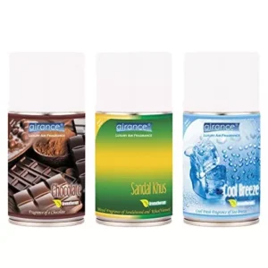 Airance 250 ml Each Chocolate, Sandal Khus & Cool Breeze Fragrance Automatic Air Freshener Refill Perfume Spray (Pack of 3)