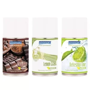 Airance 250 ml Each Chocolate, Lemon Grass & Refreshing Lime Fragrance Automatic Air Freshener Refill Perfume Spray (Pack of 3)