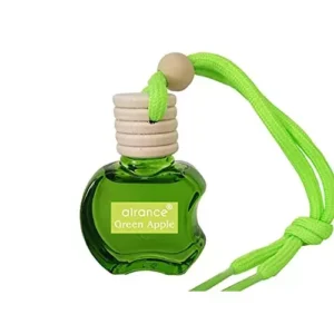 Airance 9 ml Green Apple Fragrance Apple Shape Hanging Aroma Diffuser Car Air Freshener