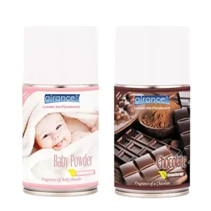 Airance 250 ml Each Baby Powder & Chocolate Spray Air Freshener Automatic Spray (Pack of 2)