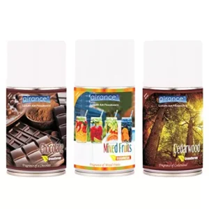 Airance 250 ml Each Chocolate, Mixed Fruit & Cedarwood Spray Air Freshener Automatic Spray (Pack of 3)