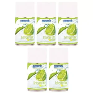 Airance 250 ml Each Refreshing Lime Fragrance Automatic Air Freshener Refill Perfume Spray (Pack of 5)