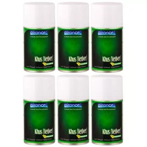 Airance 250 ml Each Khus (Vetiver) Fragrance Air Freshner Refill Perfume Spray (Pack of 6)