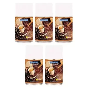 Airance 250 ml Each Coffee Fragrance Automatic Air Freshener Refill Perfume Spray (Pack of 5)
