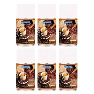 Airance 250 ml Each Coffee Fragrance Automatic Air Freshener Refill Perfume Spray (Pack of 6)