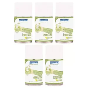 Airance 250 ml Each Lemon Grass Fragrance Automatic Air Freshener Refill Perfume Spray (Pack of 5)
