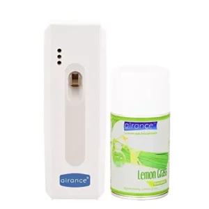 Airance Automatic Perfume Dispenser With 250 ml Lemon Grass Fragrance Refill (Pack of 2)