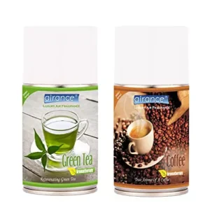 Airance 250 ml Each Green Tea & Coffee Spray Air Freshener Automatic Spray (Pack of 2)