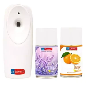 Airdscent Automatic Air Freshener & Refill With Lavender & Orange Fragrance 250 ml Each (Pack of 3)