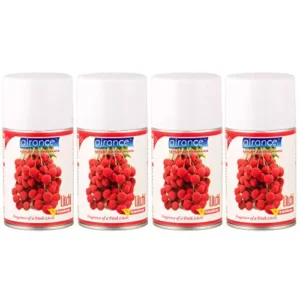 Airance 250 ml Each Litchi Fragrance Automatic Room Freshener Refill Perfume Spray (Pack of 4)