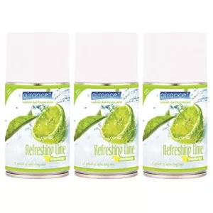 Airance 250 ml Each Refreshing Lime Fragrance Automatic Room Freshener Refill Perfume Spray (Pack of 3)