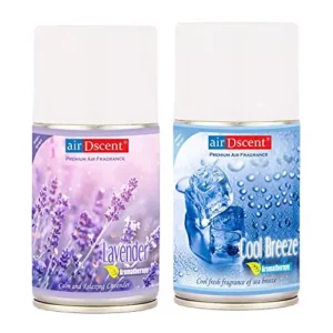AirDscent 250 ml Each Cool Breeze & Lavender Spray Air Freshener Refill (Pack of 2)