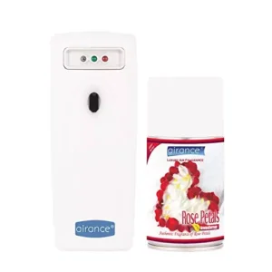Airance Automatic A3 Perfume Dispenser With 250 ml Rose Petals Fragrance Refill (Pack of 2)