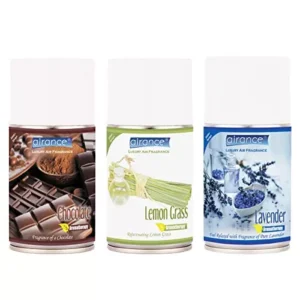 Airance 250 ml Each Chocolate, Lemon Grass & Lavender Spray Air Freshener Automatic Spray (Pack of 3)