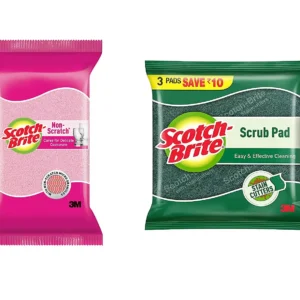 3M Scotch-Brite Non Scratch Sponge (2 units) & Scrub Pad Large (3 units)