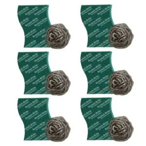 3M Scotch-Brite Steel ball & scrub pad (6 units each)