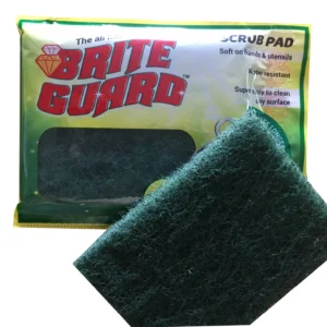 Brite Guard Green Scrubber Pad 3x4 Inch Pack of 12 Piece ASM-100-10