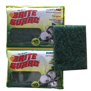 Brite Guard Green Scrubber Pad 3x4 Inch Pack of 2 Piece ASM-105-10