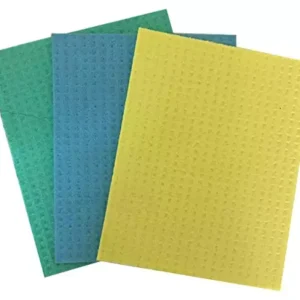 Brite Guard Cellulose Cleaning Sponge Mop (20 x 16 x 0.5 cm, Multicolour) - Pack of 3 Pieces