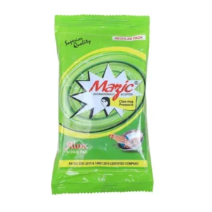 Mazic Multipurpose Regular Pack Green Scrub Pad for Utensils Cleaning (Pack of 18)