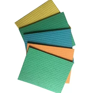 Brite Guard Cellulose Cleaning Sponge Mop (20 x 16 x 0.5 cm, Multicolour) - Pack of 5 Pieces