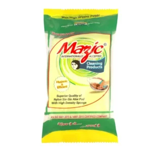 Mazic Multipurpose Foamy Pack Green Scrub Pad for Utensils Cleaning (Pack of 18)
