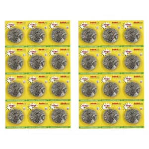 Mazic Nano Stainless Steel Scrubber with Multiple Uses for Dishes (Pack of 24)